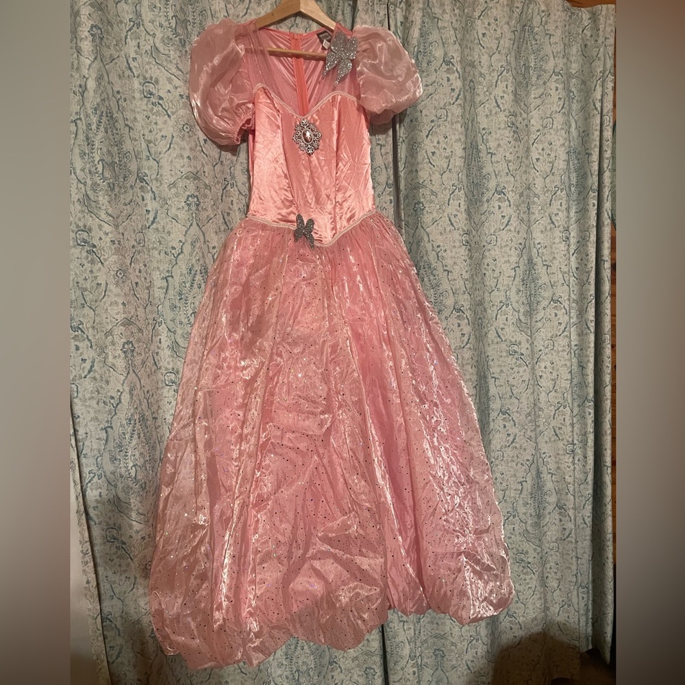 Glinda the Good Witch Costume, Wand and Crown from Wizard of Oz - Picture 3 of 12